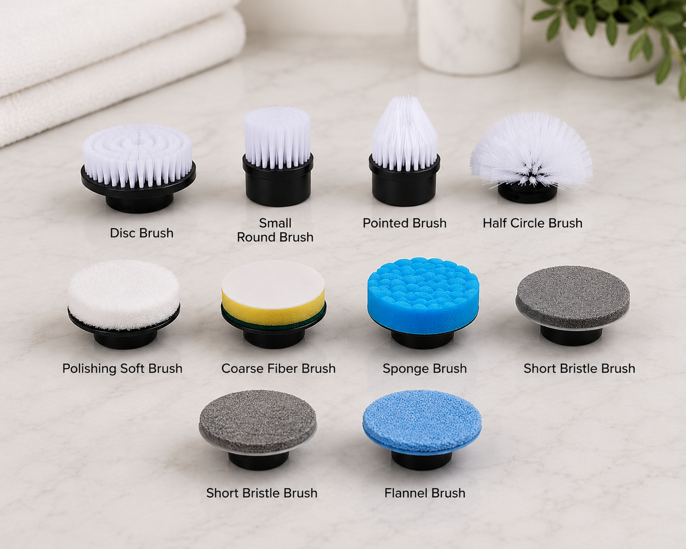ScrubPro Multi-Surface Replacement Brush Set